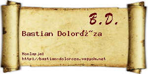 Bastian Doloróza névjegykártya